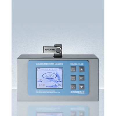 ACCUCOLD Temperature Logger DL2BKIT NIST Calibrated USB Data Logger with Temperature Display and Alarm