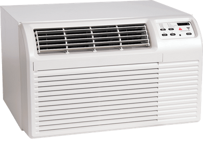 Amana PBE093G35CC Through the Wall Air Conditioner with ELECTRIC HEAT, 9,300 BTU, 230/208 Volt, EER Rating of 9.8, Digital Controls with Remote Control, Wall Sleeves Needed for New Installations Sold Separately