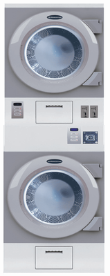 Crossover DAWS2GDC Commercial Stacked Gas Dryers, Card Ready (Not Included), Stainless Steel, Front Controls, Energy Star Rated