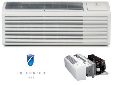 Friedrich PDE15K5SG PTAC Air Conditioner with Electric Heat, 14,500 BTU, 230/208 Volt, EER Rating of 10.4, DiamondBlue Protection, Wall Sleeves and Grilles Needed for New Installations Sold Separately