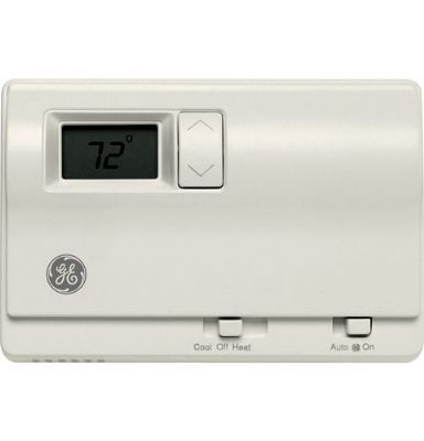 GE RAK148D2 PTAC Heat Pump Digital Remote Wall Thermostat with Single Stage Cooling and 2 Stage Heating, 6 Wire Thermostat