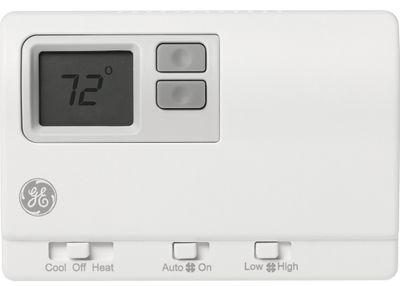 GE RAK164F2 PTAC Wall Thermostat, Two Fan Speeds, 24V AC Digital Remote with Single-Stage Cooling and 2-Stage Heating for Electric Heat Models, Requires 6-Wire Hook-Up