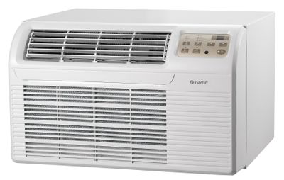 GREE 26TTW09AC115V1A-T Through the Wall Air Conditioner, 9,300 BTU, 115 Volt, EER Rating 9.8, Electronic Controls with Remote, Wall thermostat compatible model. Wall Sleeves Needed for New Installations Sold Separately