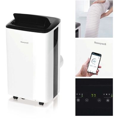 Honeywell HM2CESAWK6 10,000 BTU Portable Air Conditioner, Dehumidifier & Fan - White/Black