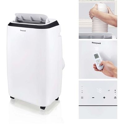 Honeywell HM4CESAWK0 14,000 BTU Portable Air Conditioner, Dehumidifier & Fan - White/Black