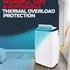Honeywell HM4CESAWK0 14,000 BTU Portable Air Conditioner, Dehumidifier & Fan - White/Black