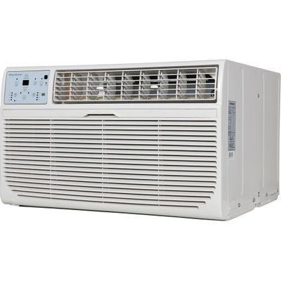 The Keystone KSTAT12-2HC 12,000 BTU 230V through-the-wall air conditioner  with 10,600 BTU Supplemental Heat Capability is perfect for rooms up to 550  square feet. In addition to cooling, this versatile unit also