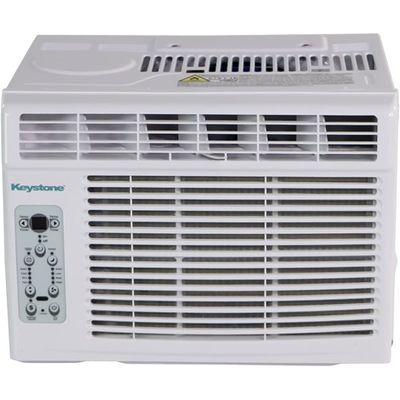 Keystone KSTAW12CE Window Air Conditioner with Electronic Controls, 12,000 BTU, 115 Volt, EER Rating of 12.0, Energy Star Rated, Remote Control and Window Kit Included