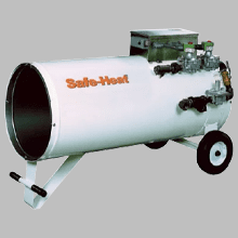 Safe Heat SH-500 Direct Fired Portable Heater, Liquid Propane/Natural Gas, Heating Range Between 100,000