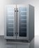 SUMMIT CLASSIC COLLECTION CL242WBVCSS French Door Dual Zone Built- In Wine and Beverage Center
