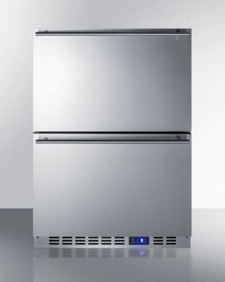 SUMMIT CLASSIC COLLECTION CL2F249 Built-In Undercounter Two-Drawer Frost-Free All-Freezer, Panel-Ready