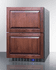 SUMMIT CLASSIC COLLECTION CL2F249 Built-In Undercounter Two-Drawer Frost-Free All-Freezer, Panel-Ready
