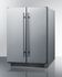 SUMMIT CLASSIC COLLECTION CL64FDSS French Door Built-In Wine-Beverage Center, Stainless Steel Doors