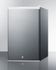 SUMMIT COMMERCIAL FF31L7SS Compact Commercial All-Refrigerator, 2.5 Cubic Foot, Auto Defrost, Factory Installed Lock, Stainless Steel Door