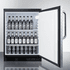 SUMMIT COMMERCIAL FF7LBLPUBDPL Commercial All-Refrigerator for Craft Beer Storage, Diamond Plated Door, Auto Defrost