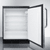 SUMMIT COMMERCIAL FF7LBLPUBDPL Commercial All-Refrigerator for Craft Beer Storage, Diamond Plated Door, Auto Defrost