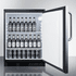 SUMMIT COMMERCIAL FF7LBLPUBSSTB Commercial All-Refrigerator for Craft Beer Storage, Stainless Steel Door, Auto Defrost, Towel Bar Handle