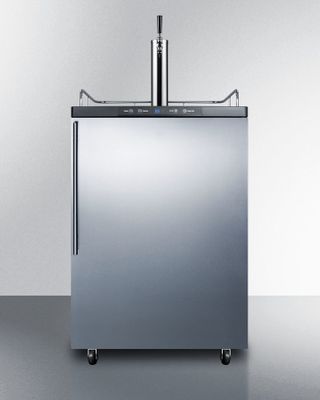 SUMMIT COMMERCIAL SBC635M7SSHV Freestanding Commercial Beer Dispenser, Full Sized, Digital Thermostat, Auto Defrost with Sleek Handle