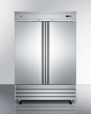 SUMMIT COMMERCIAL SCFF496 2-Door Reach-in Frost-Free All-Freezer in Stainless Steel, Commercially Listed, Digital Thermostat