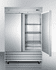 SUMMIT COMMERCIAL SCFF496 2-Door Reach-in Frost-Free All-Freezer in Stainless Steel, Commercially Listed, Digital Thermostat