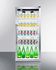 SUMMIT COMMERCIAL SCR1006 Upright Beverage Merchandiser with Digital Thermostat, Stainless Steel Trimmed Glass Door, Factory Installed Lock
