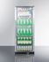 SUMMIT COMMERCIAL SCR1156CSS Full-sized Glass Door Beverage Merchandiser with Stainless Steel Interior with Self Closing Door and Pro Handle