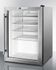 SUMMIT COMMERCIAL SCR312LCSS Compact Commercial Glass Door Beverage Cooler, Auto Defrost, Digital Thermostat, Factory Lock, Stainless Steel Cabinet