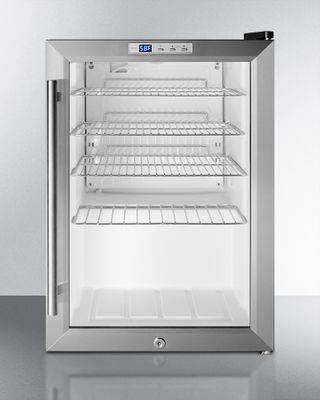 SUMMIT COMMERCIAL SCR312LCSSPUB Compact Commercial Glass Door Beverage Cooler for Craft Beer