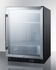 SUMMIT COMMERCIAL SCR610BLCSS Commercial built-in undercounter beverage refrigerator with SS interior