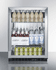 SUMMIT COMMERCIAL SCR610BLCSS Commercial built-in undercounter beverage refrigerator with SS interior