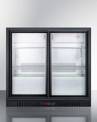 SUMMIT COMMERCIAL SCR700BCSS Commercial back bar beverage center with sliding glass doors