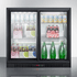 SUMMIT COMMERCIAL SCR700BCSS Commercial back bar beverage center with sliding glass doors