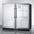 SUMMIT COMMERCIAL SCR7012DBCSS Commercial Back Bar Beverage Center with French Doors
