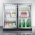 SUMMIT COMMERCIAL SCR7012DBCSS Commercial Back Bar Beverage Center with French Doors