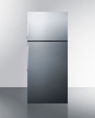 SUMMIT FF1512SSIM Frost-Free Refrigerator-Freezer with Installed Icemaker for Smaller Kitchens, ENERGY STAR