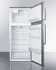 SUMMIT FF1512SSIM Frost-Free Refrigerator-Freezer with Installed Icemaker for Smaller Kitchens, ENERGY STAR