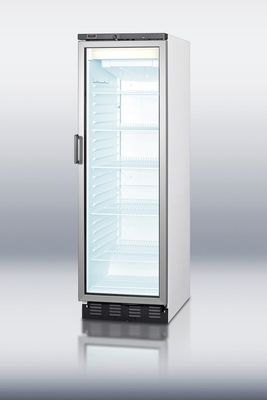 Summit SCFU1330FROST Commercial Upright Glass Door Freezer, 11.0 Cubic Foot Capacity, Heated Glass Door, Frost Free, Factory Installed Lock, Digital Thermostat and Adjustable Wire Shelves