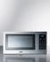 SUMMIT SCM853 Brushed Stainless Steel Microwave Oven with Digital Touch Controls, Interior Polished Stainless Steel