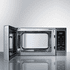 SUMMIT SCM853 Brushed Stainless Steel Microwave Oven with Digital Touch Controls, Interior Polished Stainless Steel