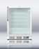 Summit SCR600LPUBCSS Commercial Compact Glass Door Pub Refrigerator, Stainless Steel Wrapped Cabinet with Curved Towel Bar Handle, Factory Installed Lock, Digital Thermostat and Interior LED Light