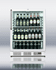 Summit SCR600LPUBCSS Commercial Compact Glass Door Pub Refrigerator, Stainless Steel Wrapped Cabinet with Curved Towel Bar Handle, Factory Installed Lock, Digital Thermostat and Interior LED Light