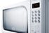 SUMMIT SM901WH Mid-Sized Microwave Oven with a Fully White Finish, Digital Controls and Preset Cooking Options