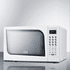 SUMMIT SM901WH Mid-Sized Microwave Oven with a Fully White Finish, Digital Controls and Preset Cooking Options