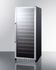 SUMMIT SWC1102 102 Bottle Single-Zone Wine Cellar with Glass Door, Digital Thermostat, and Black Cabinet, LED Lighting, Factory Installed Lock