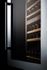 SUMMIT VC60D 51 Bottle Fully Integrated Dual Zoned Wine Cellar with Digital Controls and LED Lighting, Double Paned Glass Tempered Doors
