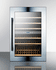 SUMMIT VC60D 51 Bottle Fully Integrated Dual Zoned Wine Cellar with Digital Controls and LED Lighting, Double Paned Glass Tempered Doors