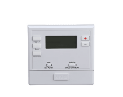 VIVE TP-P-605 Single Stage Digital Residential Thermostat, 1 Heat, 1 Cool Battery or Hardwire 5/1/1 programmable