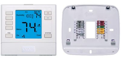 VIVE TP-S-755 Universal Digital Residential Thermostat, 2 Heat, 2 Cool  Conventional, 3 Heat, 2