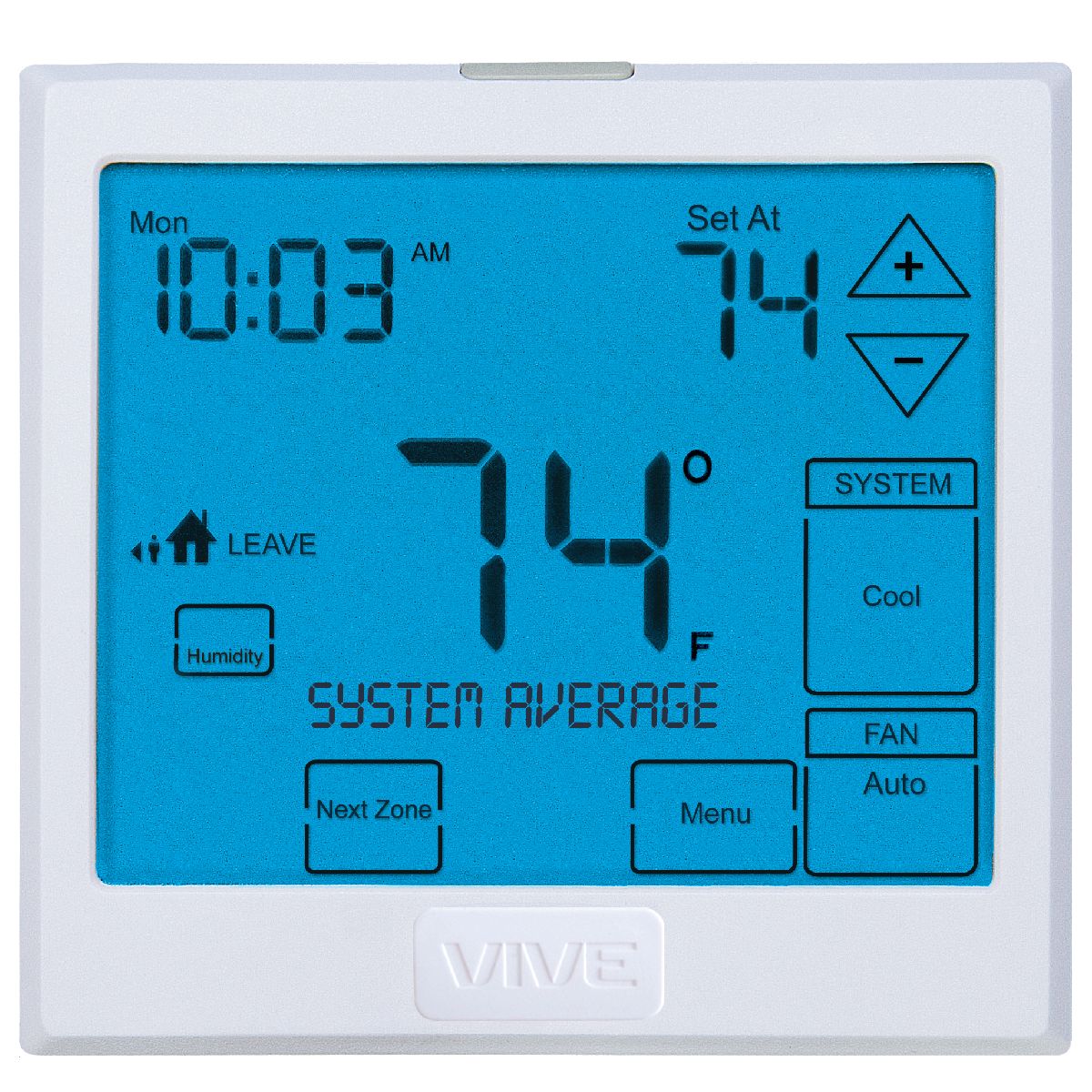VIVE TP-S-955WH Wireless Universal Digital Residential Thermostat with  Touchscreen, 2 Heat, 2 Cool Conventional, 3 Heat, 2 Cool Heat Pump, Battery  or Hardwire, 7-Day, 5/1/1 or Non-programmable | Cool Running Air  Conditioners u0026 More