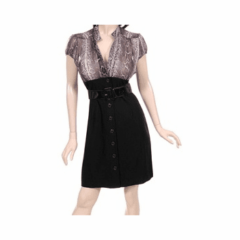 Black Dress with Exotic Top